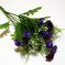 искусственные цветы гвоздики с добавкой кашка цвета фиолетовый с сиреневым 50