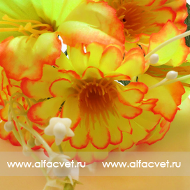 искусственные цветы маргаритка-колокольчик цвета салатовый 39
