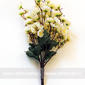 искусственные цветы букет сакуры цвета белый 6